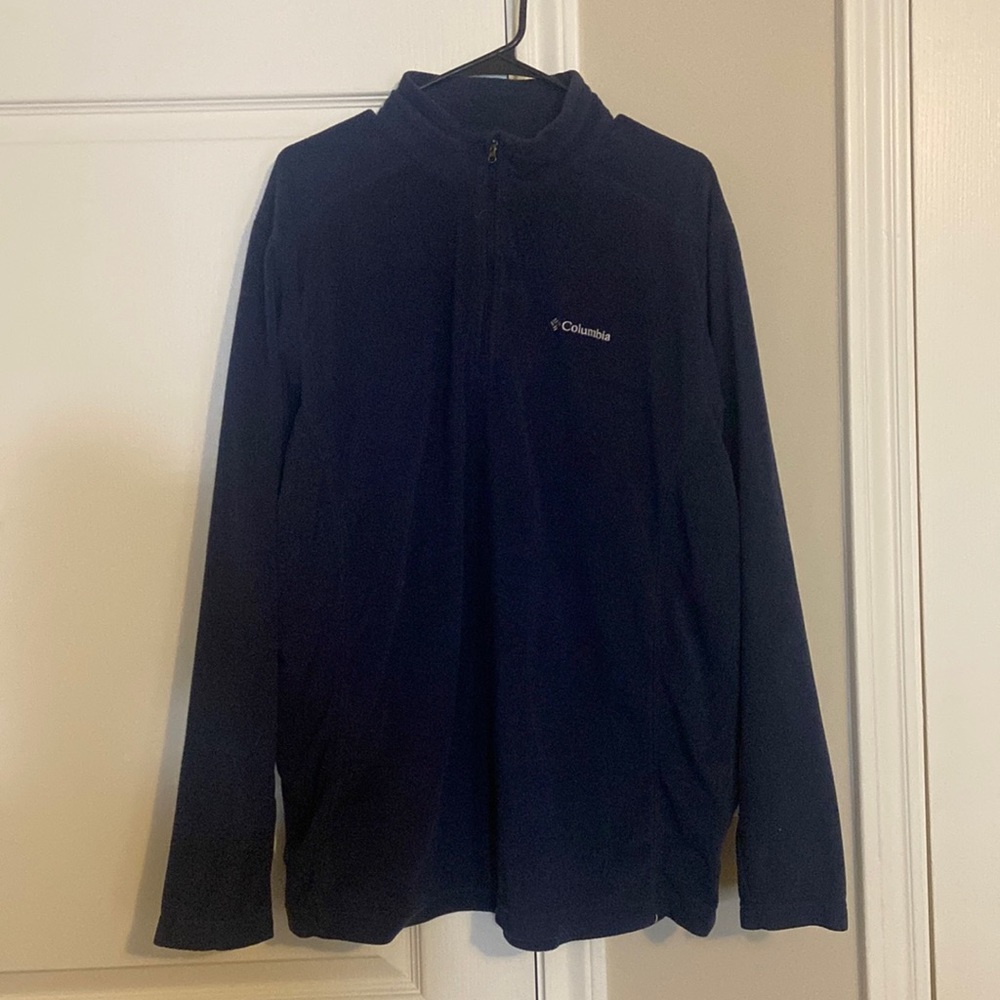 New Columbia Blue Klamath Range II Half Zip Fleece Jacket XL